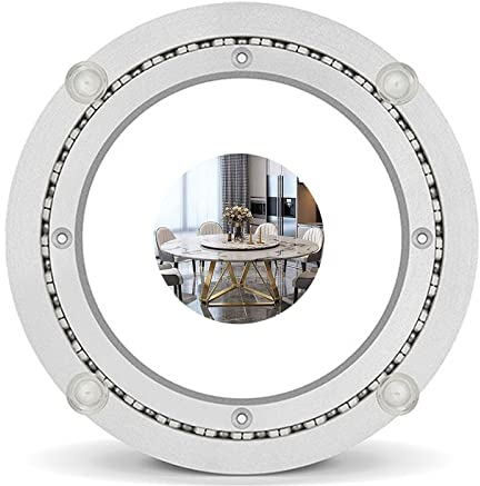 Runder Aluminiumlegierung Drehteller, Tischplatte Dreh Drehteller Kugellager, for Küche Esstisch Tisch Show Displays, for Küche, Wohnzimmer, Runden Esstisch, Hardware Drehteller,Silber ( Size : 200mm