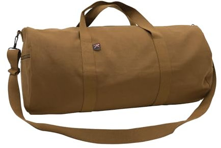 Rothco Unisex-Erwachsene 22410: Canvas Shoulder Duffle Bag Taktische Ausrüstung/Bekleidung, Work Brown, 19