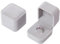 Voarge Schmuck Etui für Ring, Samt Ring-Box, Geschenk-Verpackung, ring geschenkbox, für verlobung heiratsantrag, Grau, 50 x 55 x 45 mm