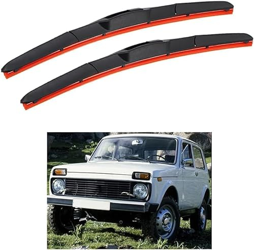 Auto Scheibenwischer für-Lada Niva 2123 20+20 2002-2012, Hochwertige Gummi HD Leiser Wischblätter Klare Sicht Reinigungsfenster Ersatzteile