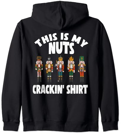 Funny Nutcracker Dress For Nuts Lover XMAS Matching Family Zip Hoodie