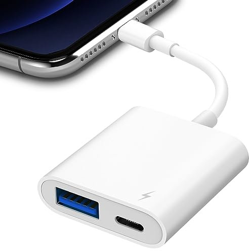 SUNTRSI Adattatore Micro USB per i-Phone i-Pad, per Fotocamera con Porta di Ricarica,Plug and Play