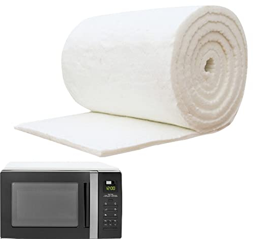 Keramikfasermatte Hochtemperatur | Hochtemperatur Isolierung Feuerfestes Baumwolldecke Isolationsbaumwolle | Aluminiumsilikat Nadel Feuerbeständig Ware Für Öfen, Schmieden, Brennöfen, Herde