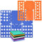 2-teiliges Kleidungs-Klappbrett für Kinder und Erwachsene, T-Shirt-Ordner, Wäsche-Organizer, einfach und schnell für die Organisation zu Hause (Orange und Blau)