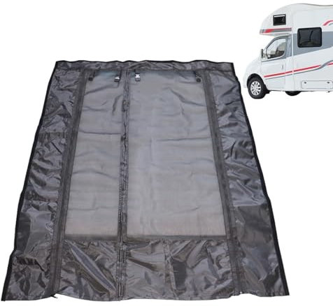 YYGJYGOO Van Sliding Door, Zipper Fly Screen Mesh Door Screen, Magnetic Closure Door Screen, Car Camping Net Tailgate Shade, Van Side Door Mosquito Net