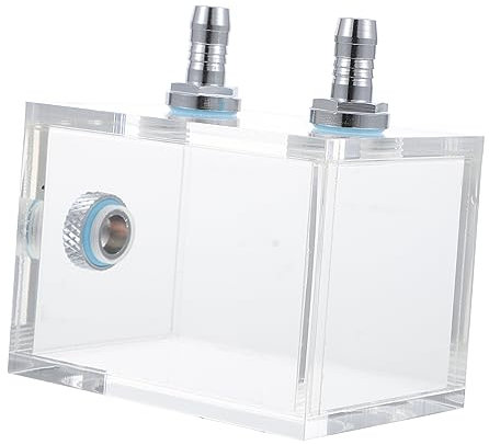 OSALADI Acryl Pc Wasserkühltank Transparent Langlebig Computerflüssigkeitskühler Diy Wasserkühlung Reservoir Für Cpu Kühlblock Einfache Wasserzugabe Langlebige Konstruktion