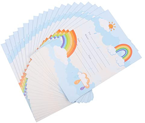 VILLCASE 20stücke Babyparty Grußkarten Einladungskarten aus Papier Segenskarten für Feiertage