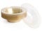 MATANA 25 Bols en Plastique Dur Transparent avec Paillettes Dorées (360ml) - Bols à Soupe, Assiettes Creuses pour Mariages, Anniversaires, Noël & Fêtes - Solide & Réutilisable