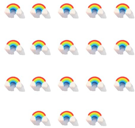 18 Stück Regenbogen-Radiergummis Sassafras, Radiergummi, Lustige Radiergummis, Duftende Eraser, Für Schule, Heimstudium, Bunte Schreibwaren (3,5cm*1,8cm)