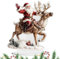 Niktule Weihnachtsmann-Skulptur, Weihnachtsmann-Sign | Weihnachtsfiguren Tischschilder - Acryl-Schreibtischdekoration, Sammlerfiguren, Weihnachtsskulptur, Weihnachtsmann, Rentier, Heimdekoration