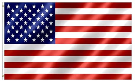Amerika Flagge 90x150 cm Amerikanisch Fahne mit Messing-Ösen für Sportveranstaltungen, Partys, Paraden Draußen Deko