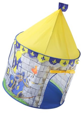 KOMBIUDA Spielzelt Für Junge Mädchen Wetterfeste Burg Tragbares Spielhaus Jurt Für Mädchen Einfach Aufzubauen Ohne Werkzeug Gelb