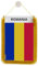 Pixelforma Banderín de coche con bandera de Rumania 10 x 15 cm