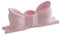 Baoblaze Kerzenhalter mit Schleife, konischer Kerzenhalter, Tischdekoration, einfacher Kerzenständer, Kerzenständer, Ornament für Zuhause, Feiertagsdekoration, Rosa