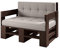 Lermowood Palettenmöbel Mp Sofa 100 x 60 x 40 cm Palisander | Europaletten Indoor und Outdoor Lounge Gartenmöbel Holz Gartenmöbel Set Lounge Möbel Terrasse Balkon Loft Stil Paletten