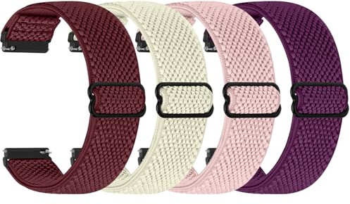 WNIPH 20mm Watch Straps for Garmin Forerunner 55/158/165/245/645/570(42mm)/Garmin Vivoactive 6/5/3/3 Music/Garmin Venu/Venu 2 Plus/Venu Sq 2 Music/Amazfit Active 2/Active/Polar Ignite 3/lgnite 2 Strap