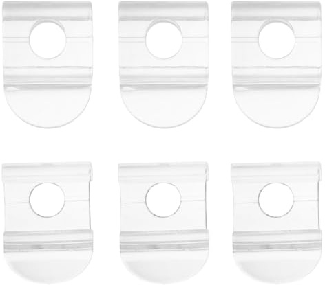 Luxshiny 8 Pcs Transparent Blind Pull Tabs and Bottom Rail Clips for Horizontal Window Blinds Cordless Shade Handles Replacement Accessories with Quick Setup and Enhanced Stability