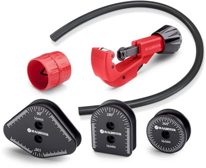 RAIJINTEK RAI-BT D16 Hard Tube Bending Kit, PETG 16mm OD Rohrbiege-Set mit Aluminium-Mandrels, Silikon-Einsatz & Rohrschneider für DIY PC Wasserkühlung