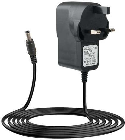 9V DC Power Supply for RockJam Keyboard Piano, 2A AC Adapter Charger Power Cable Compatible with RockJam RJ5061 RJ361 RJ-661 RJ761 RJ549 RJ654 for Reebok GB50/GB40s Exercise Bike Tip Positive 18W