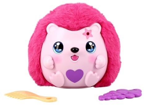 Funtasy Family Kiss-meez Igel – Elektronisches Igel-Spielzeug für Kinder, niedliches interaktives Kuss‑Plüschtier mit süßen Sammelfreunden – über 30 Geräusche & Reaktionen – Geschenk für ab 3 +