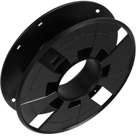 CTIRCHIU 25kg Black Hollow 3D Printer Filament Spool Storage Reel, Pla Material Cable Reel for Wire Management Compatible with FDM Printers