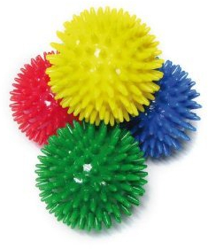 Sundo Homecare GmbH 10 x Igel-Ball Noppenball Massageball, ø 8 cm, gelb