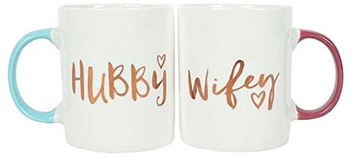 Hubby & Wifey Mugs - Set of 2
