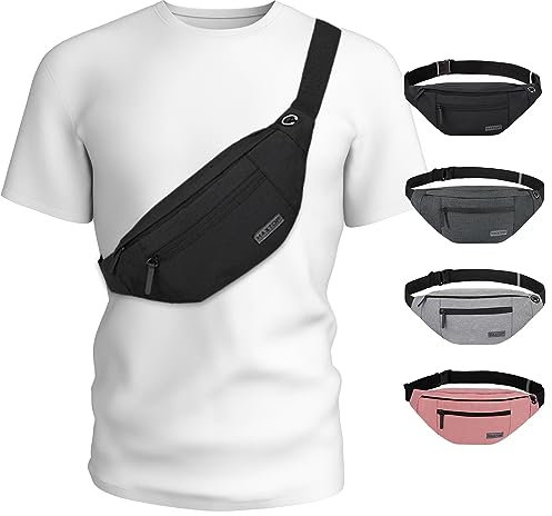 MAXTOP Bauchtasche Gürteltasche für Damen und Herren Hüfttasche Outdoor Groß Handytasche Sport Wasserdicht Laufgürtel Umhängetasche Geldgürtel für Camping Wandern Fitness Fahrrad Geschenke für Frauen