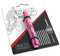 KOM Cycling Kit de réparation de pneus sans Chambre à air pour vélos Répare Les crevaisons de pneus de VTT et de vélo de Route - Comprend Fourche, 8 Bandes de Bacon. (Rose)
