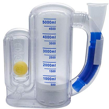 Knowoo 3000ml/5000ml Lung Trainer Breathing Trainer for Varying The Resistance, Occupational Therapy, Lung Training, Breathing Training
