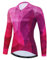 Cycling Jersey Long Sleeve Women Bike Top Cycle Shirt Road Bicycle Clothing MTB Mountain Biking Lady Clothes Autumn Pink M