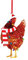 Muium(TM) Weihnachtsanhänger Huhn Christbaumschmuck Holz Weihnachtlicher Baumschmuck Wooden Anhänger Weihnachtsdeko Basteln Weihnachten Glitzernder -Anhänger Weihnachtsbaum Dekoration (A)
