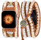 Somesame Natural Pearl Boho Beaded Bracelets Compatible with Apple Watch Band 41mm 40mm 38mm 42mm(S10) Women,Multilayer 3 Wraps Handmade Watch Strap Wristbands for iWatch SE Series 10 9 8 7 6 5 4