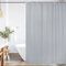 WELTRXE Duschvorhang, Basic Duschvorhänge, 180x180 cm aus PEVA Kunststoff, Anti-Schimmel Dusch Vorhang Wasserdicht Waschbar, Shower Curtains für Dusche und Badewanne Grau