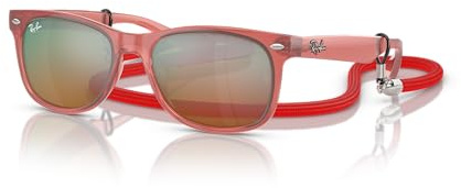 Ray-Ban Sonnenbrille RJ9052S JUNIOR NEW WAYFARER 7145A8 Kinder Farbe Rot Glas Orange Größe 47 mm