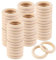YAYODS 60 Stück Holzringe zum Basteln - Ø 55mm Außen Natürliche Holzringe - Gardinenringe Holz für DIY, Schmuckherstellung, handwerkliche Dekoration