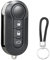 SLshiBo Guscio Chiave Fiat con Lama a 3 Tasti Ricambio Chiave Fiat Telecomando Auto con Catena Chiave per FIAT Grande Punto Evo Panda 500 Bravo Ducato Doblo