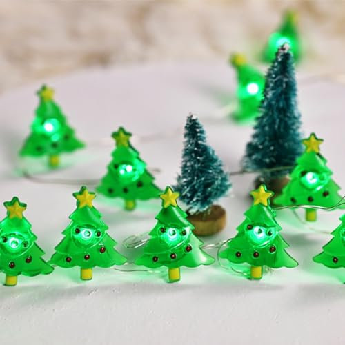 URPIZY Striscia luminosa a LED per albero di Natale, stelle e globo, modalità di illuminazione per interni ed esterni, per camera da letto, festa di nozze, Natale, decorazione dell'albero (2 metri 20