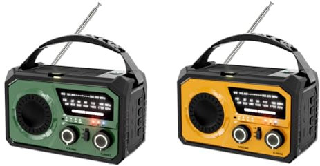 Radio à manivelle LYEAA 16000mAh avec et Lampe de Poche LED pour Radio à Usage d'urgence