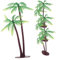 SHINEOFI 4 Stück Laub Dekoration Künstlich Mini-kokosnussbaum Anlage Mini-palmen Feengartenpflanze Mini Tropische Palmen Palmenfiguren Klein Zubehör Palmen Miniatur Drinnen Plastik