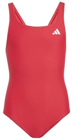 adidas Girl's V-Back Swimsuit Kids, Pure Ruby, 14-15 Years