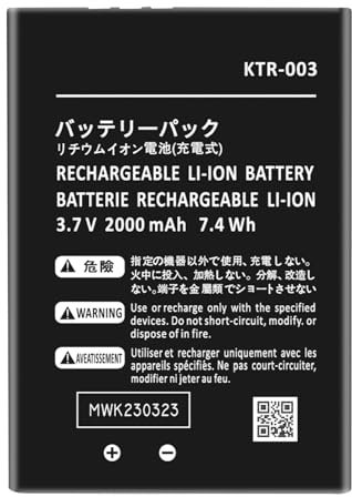 FLSTOR Akku für New 3DS, 2000mAh KTR-003 Ersatzakku für Nintendo N3DS Spielkonsole Batterie mit Schraubendreher,3.7V, Li-ion, (Nicht für 3DS, 3DS XL, New 3DS XL)