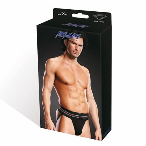 Blueline Men's Microfiber Jock Strap, Black, Large/X-Large
