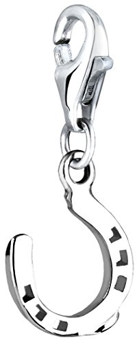 Nenalina Hufeisen Karabiner Charm Anhänger für Bettelarmband aus 925 Sterling Silber 713009-000
