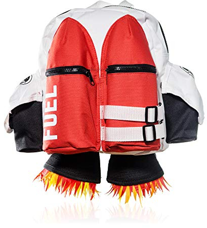 SUCK UK Jetpack Rucksack (Kinder), 45 cm, Rot-Weiss