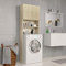 Festnight Mobile per Lavatrice Rovere, Mobiletto per Bagno in Truciolato Sonoma 64x25,5x190 cm