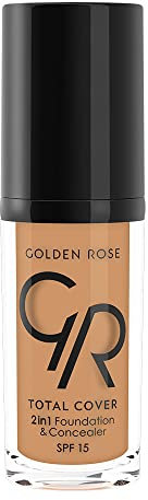 Fond De Teint Et Correcteur 2 En 1 - Total Cover - N19 Caramel - Golden Rose - Fond De Teint - Tc19 Caramel 30 Ml