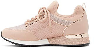 ALDO Courtwood Fashion Lace-up Sneaker, Lacci alla Moda Donna, Oro Rosa, 38 EU