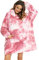 YEPLINS Pullover Sweatshirt Mit Kapuze Robe Decke Hoodie Decke Sweatshirt Flanell Hoodies Pink Lila