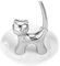 Bagima Porte-bagues en céramique Chat Bol à bijoux Kitty Plateau à bijoux Organisateur Boîte à bijoux décorative Cadeau pour femme, 93 cm H